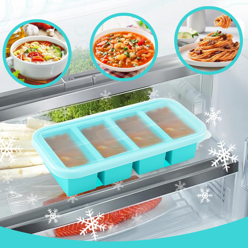 4 Covered Silicone Freezer Mol - огляд і ціна Meal Prep Template