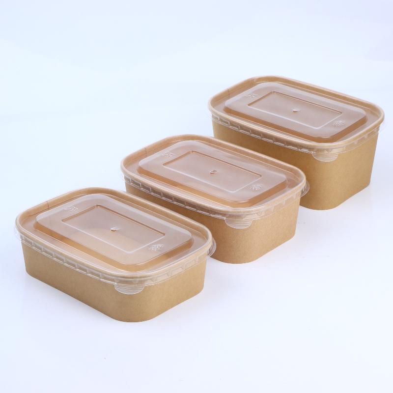 10Pcs Square Disposable Kraft  - огляд і ціна Meal Prep Bowl
