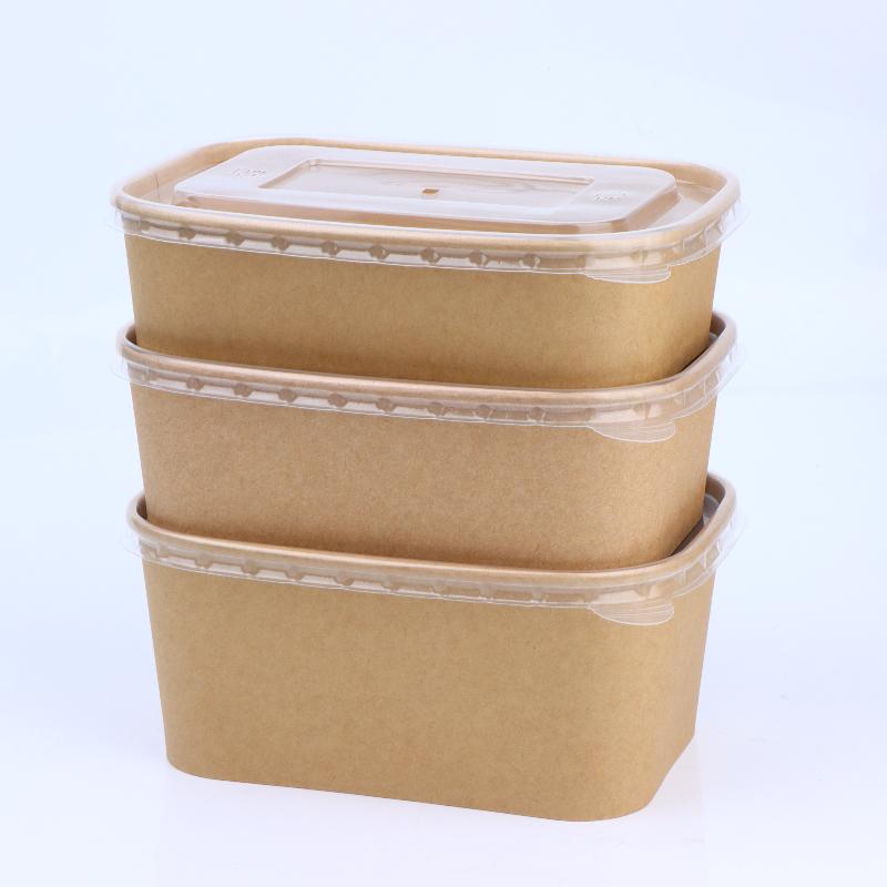 10Pcs Square Disposable Kraft  - огляд і ціна Meal Prep Bowl