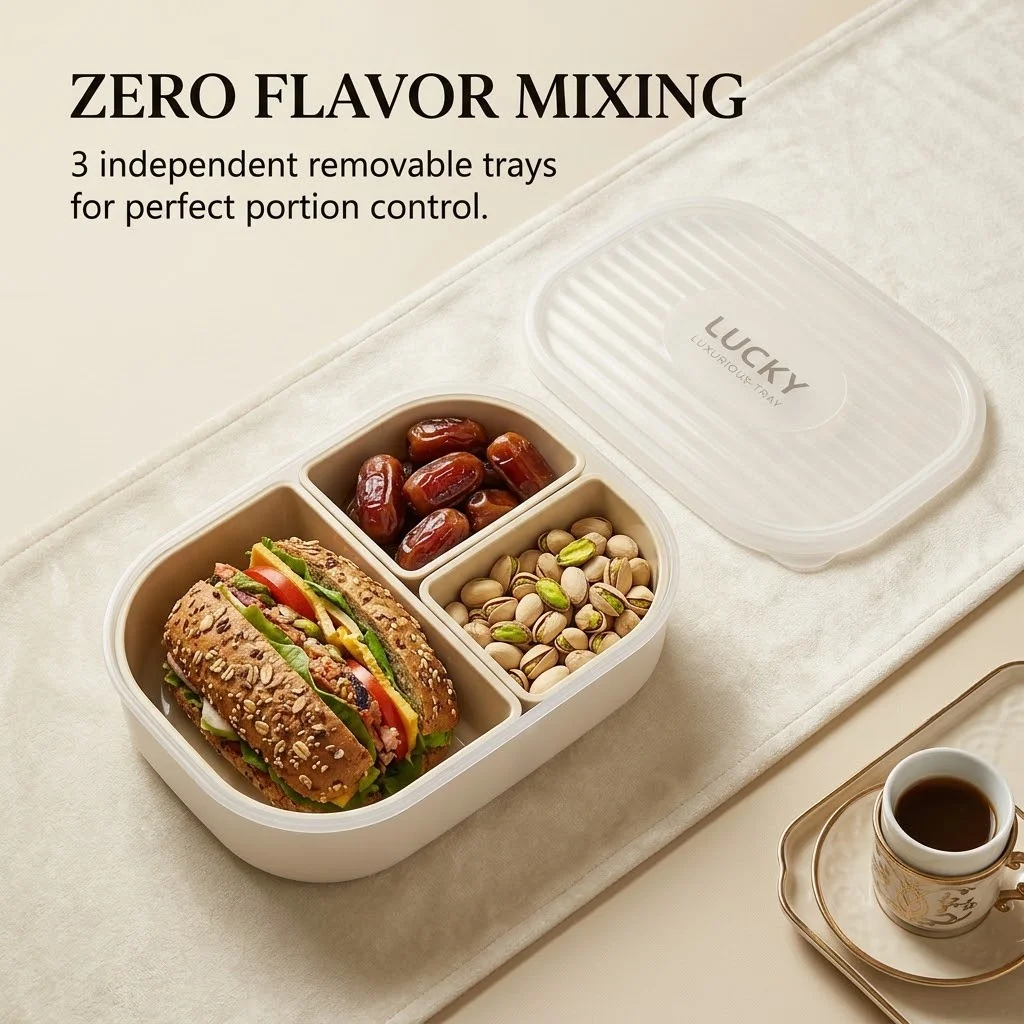 3 Compartment Plastic Bento Lu - огляд і ціна Meal Prep Or Prep Meal