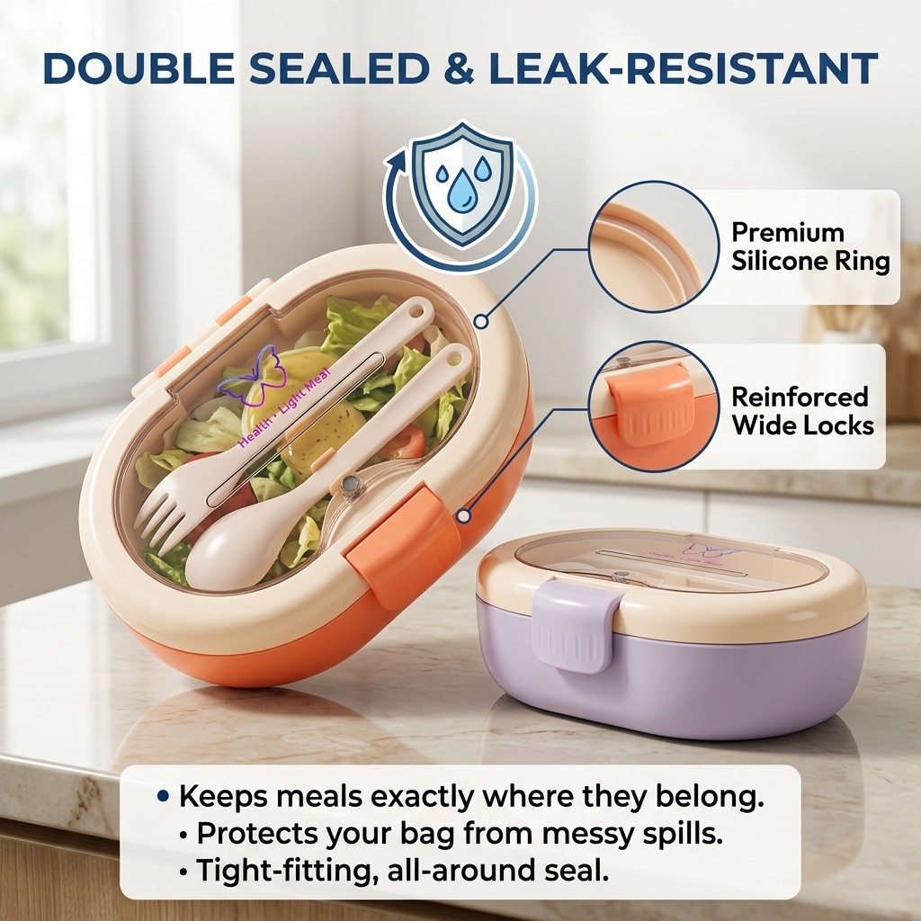 Leakproof Plastic Bento Lunch  - огляд і ціна Meal Prep Or Prep Meal