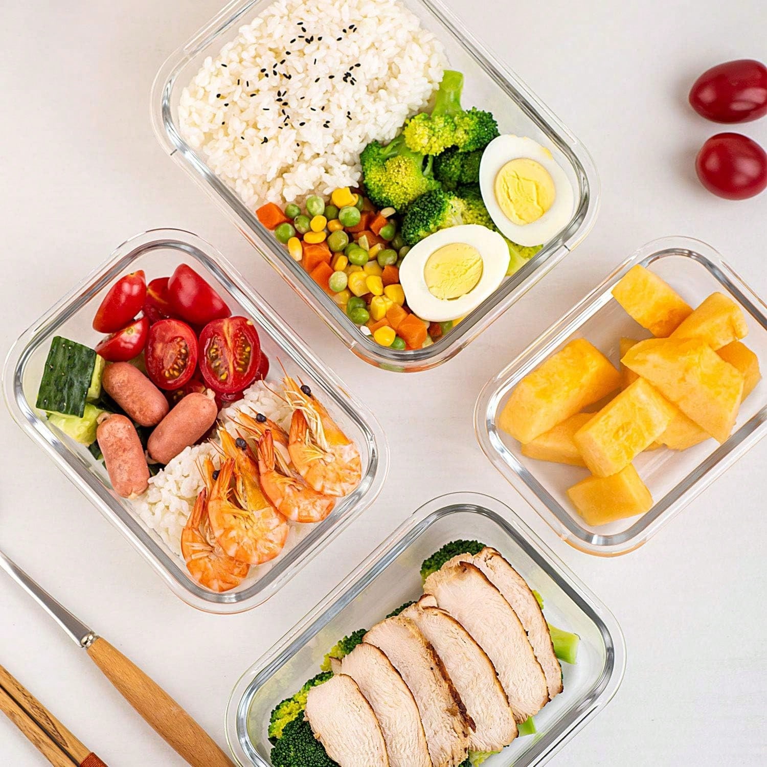 10 Pack Glass Meal Prep Contai - огляд і ціна Meal Prep Kitchen